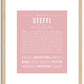 Steffi | Name Art Print