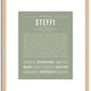 Steffi | Name Art Print