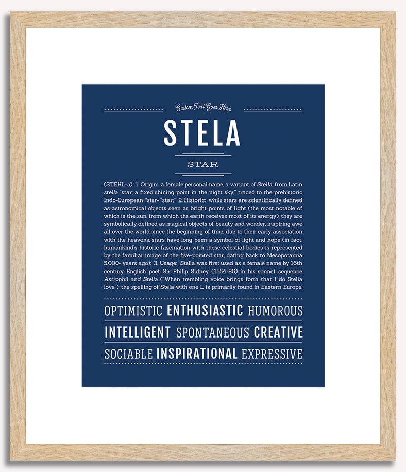 Stela | Name Art Print