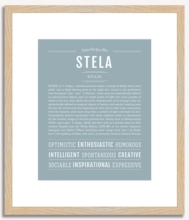 Stela | Name Art Print