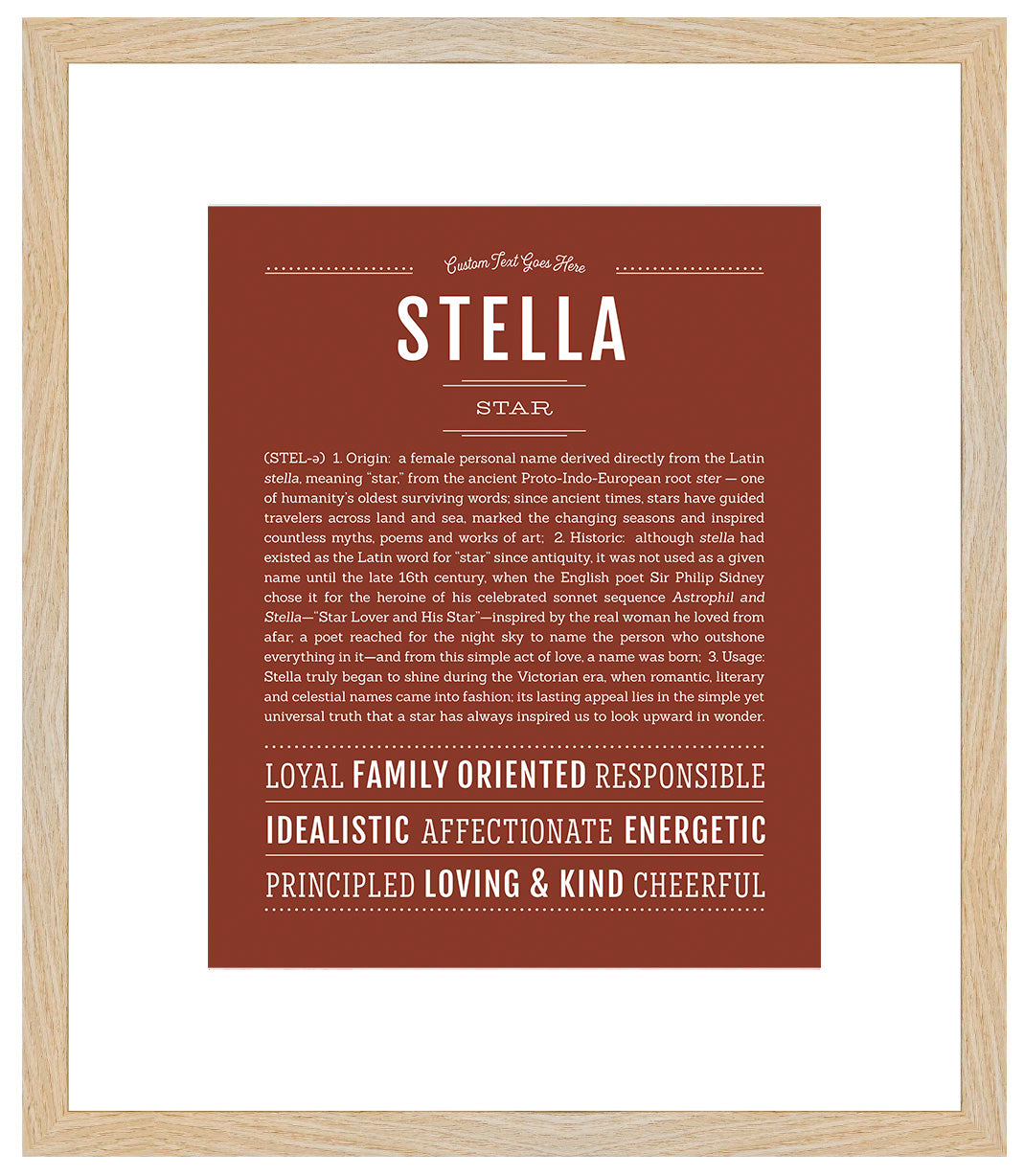 Stella | Name Art Print
