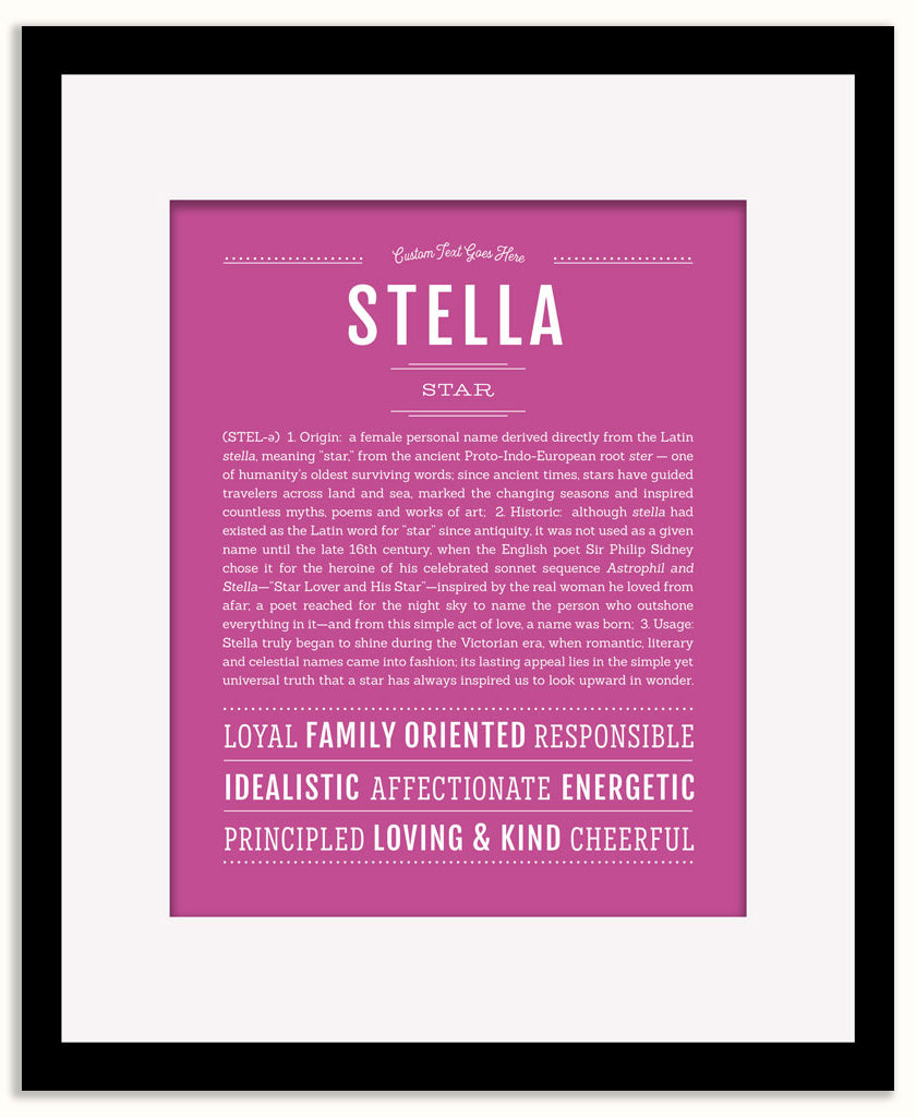 Stella | Name Art Print