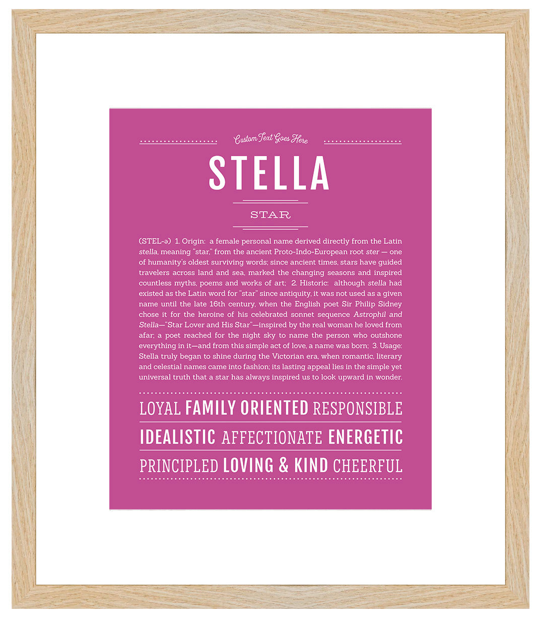 Stella | Name Art Print