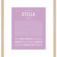 Stella | Name Art Print