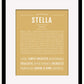 Stella | Name Art Print
