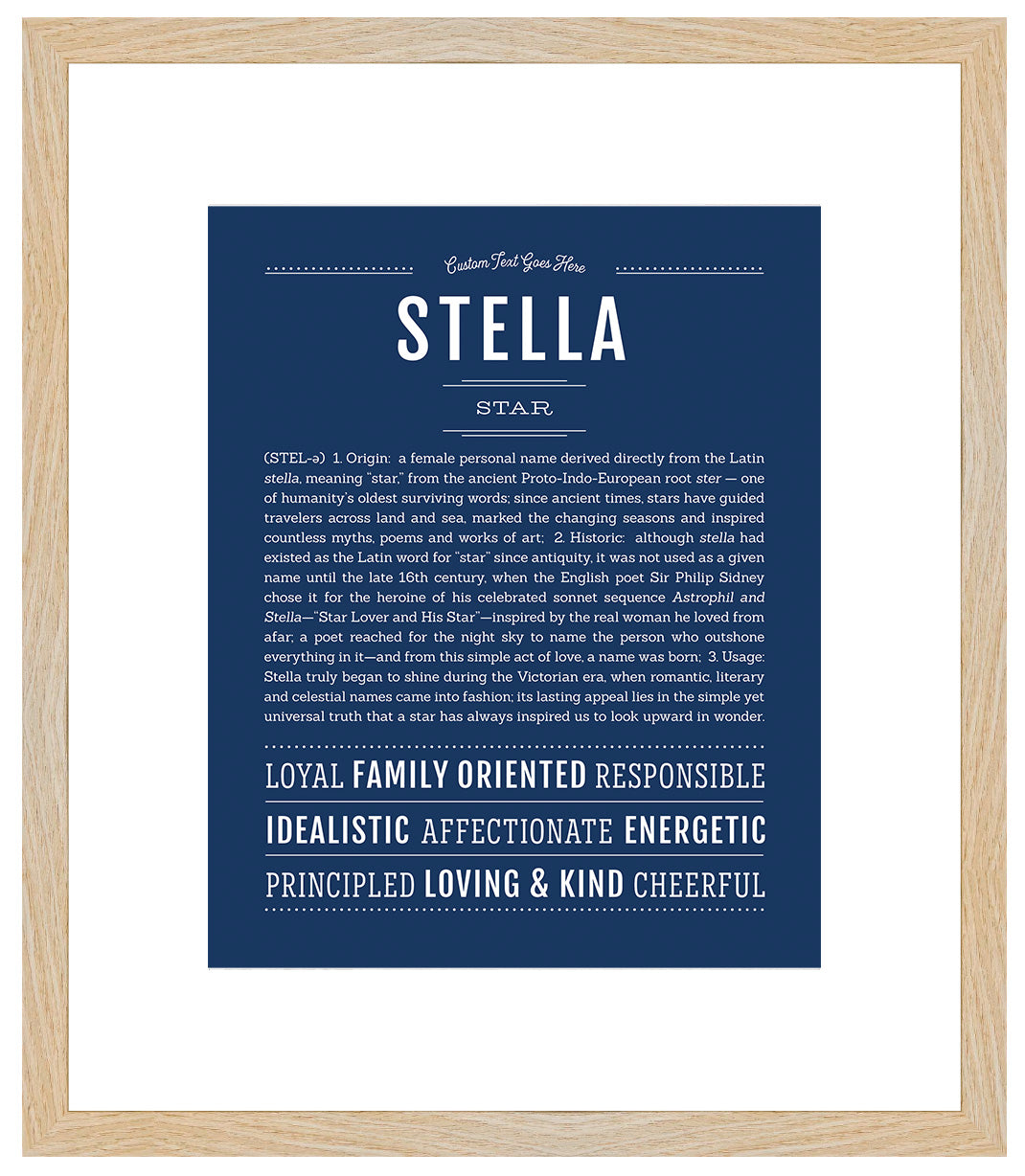 Stella | Name Art Print