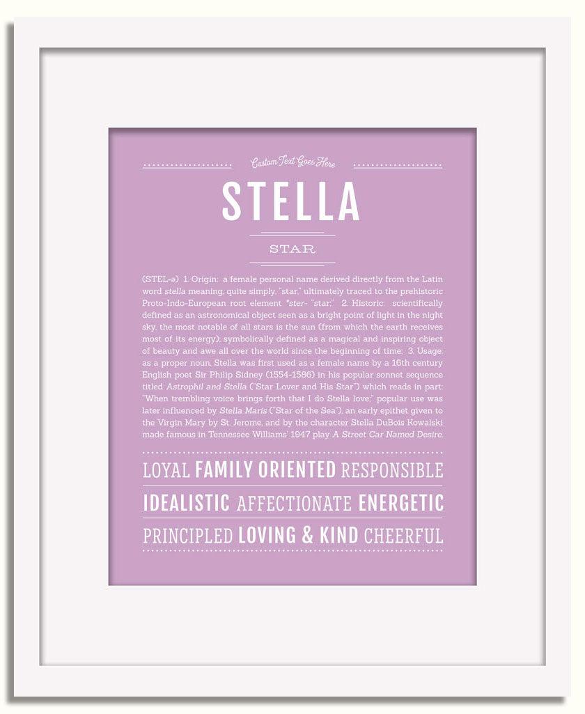 Frame Options | Lilac | White Frame, Matted