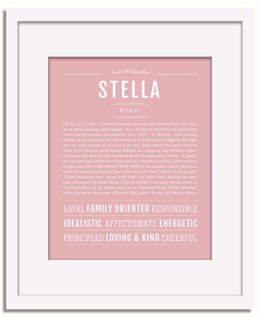 Frame Options | Dusty Rose | White Frame, Matted