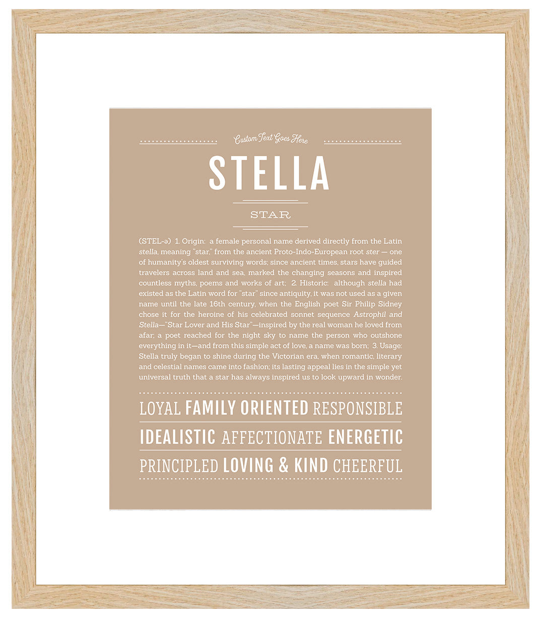 Stella | Name Art Print