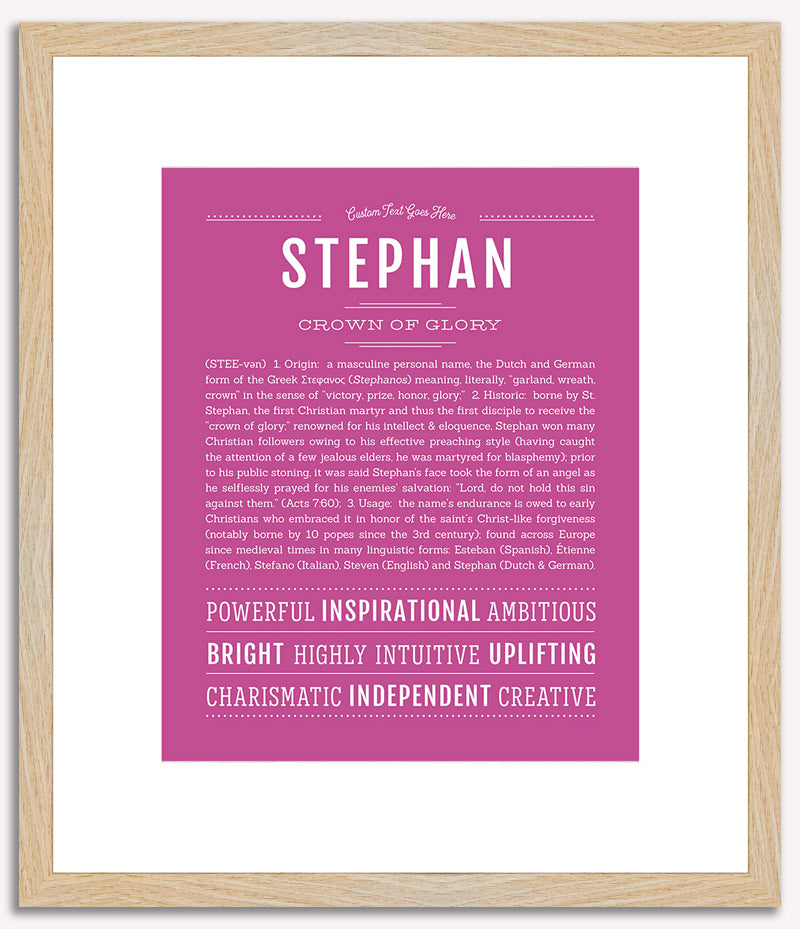 Stephan | Name Art Print