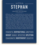 Stephan | Name Art Print – Name Stories