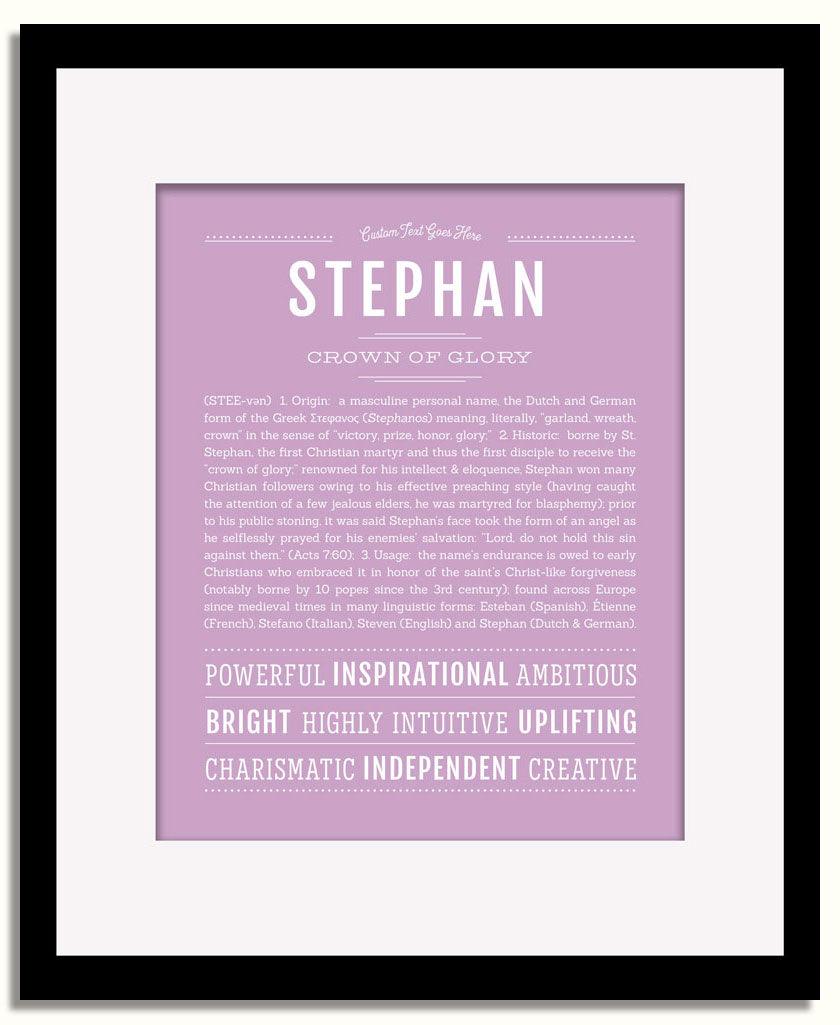 Frame Options | Lilac | Black Frame, Matted