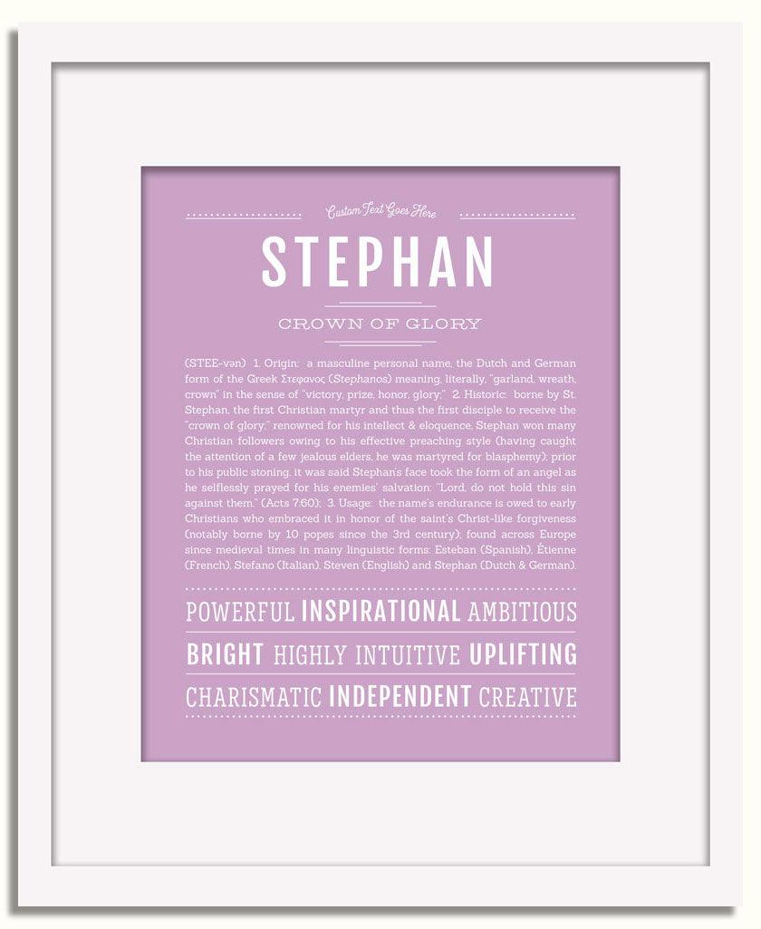 Frame Options | Lilac | White Frame, Matted