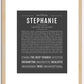 Stephanie | Name Art Print