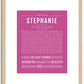 Stephanie | Name Art Print