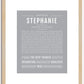 Stephanie | Name Art Print