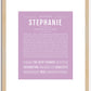 Stephanie | Name Art Print