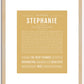 Stephanie | Name Art Print