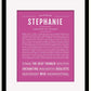 Frame Options | Dark Pink | Black Frame, Matted