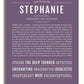 Stephanie | Name Art Print – Name Stories