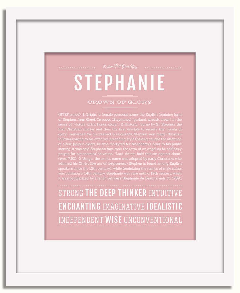 Frame Options | Dusty Rose | White Frame, Matted