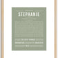 Stephanie | Name Art Print