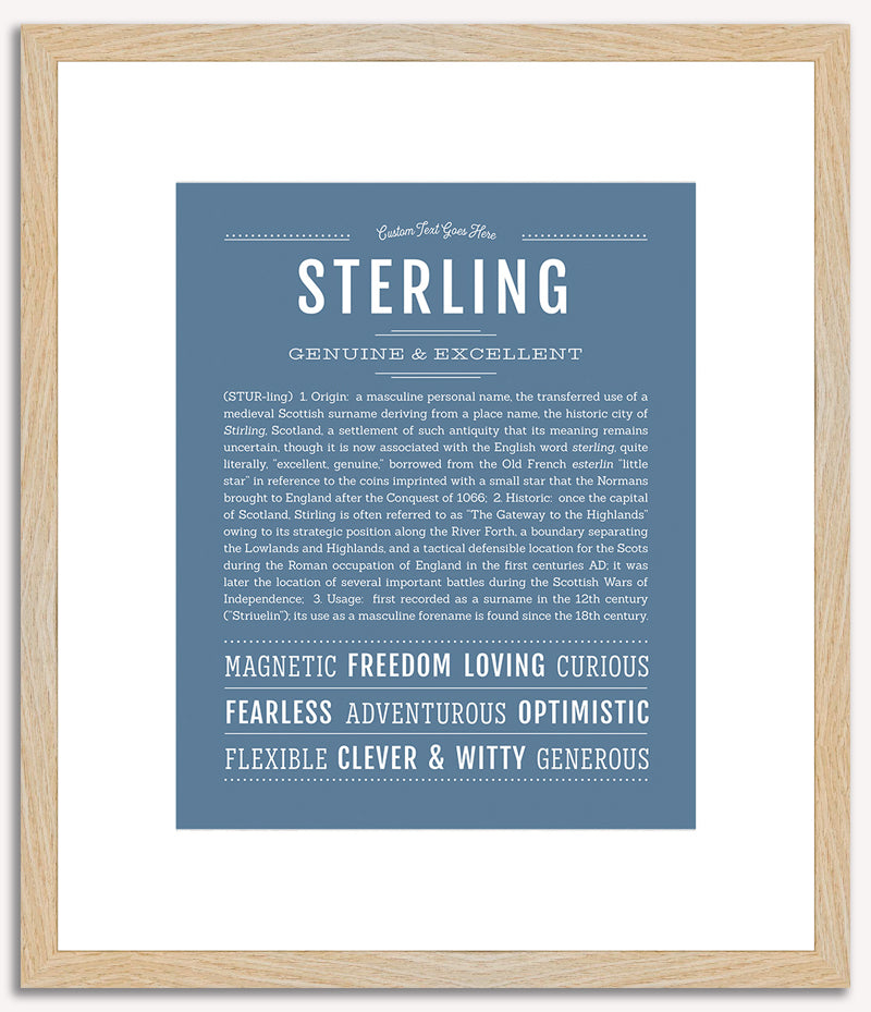 Sterling | Name Art Print