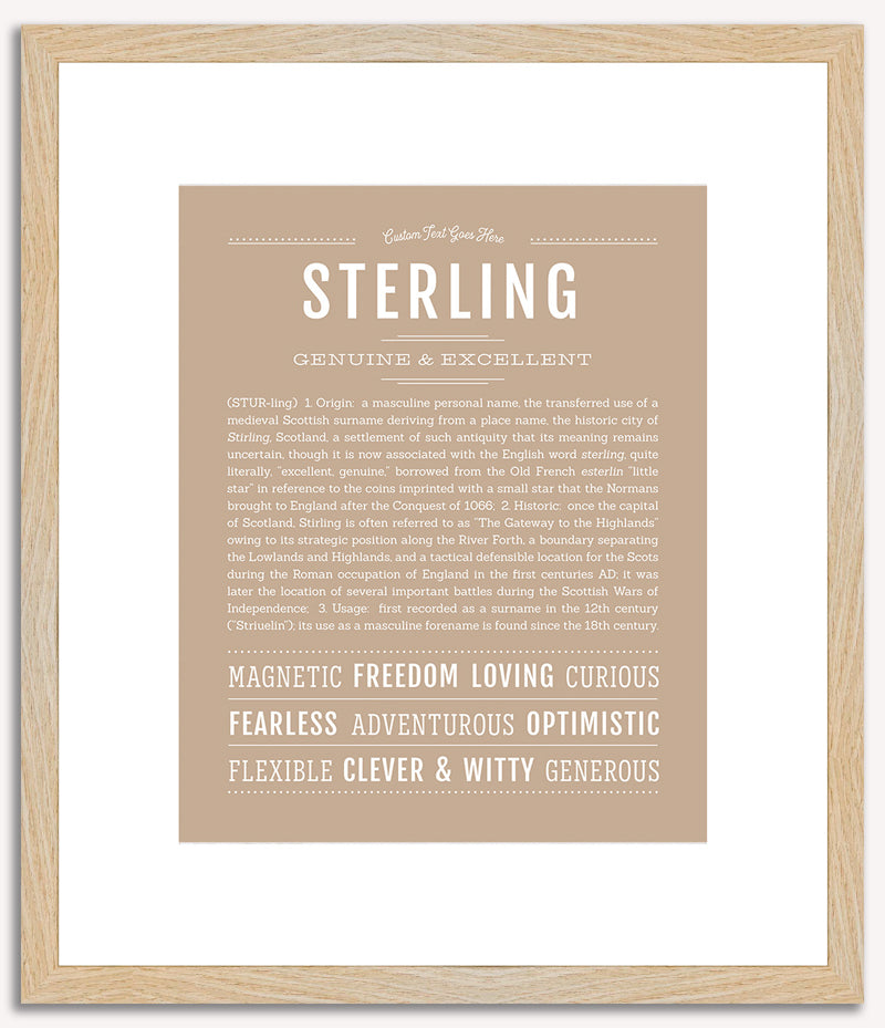 Sterling | Name Art Print