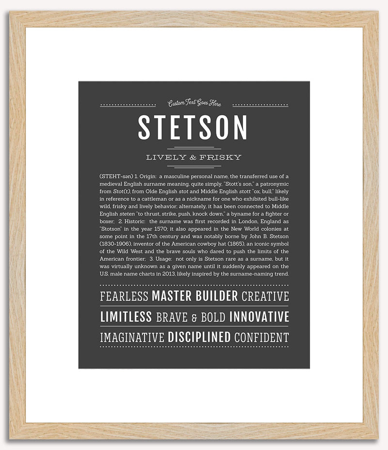 Stetson | Name Art Print