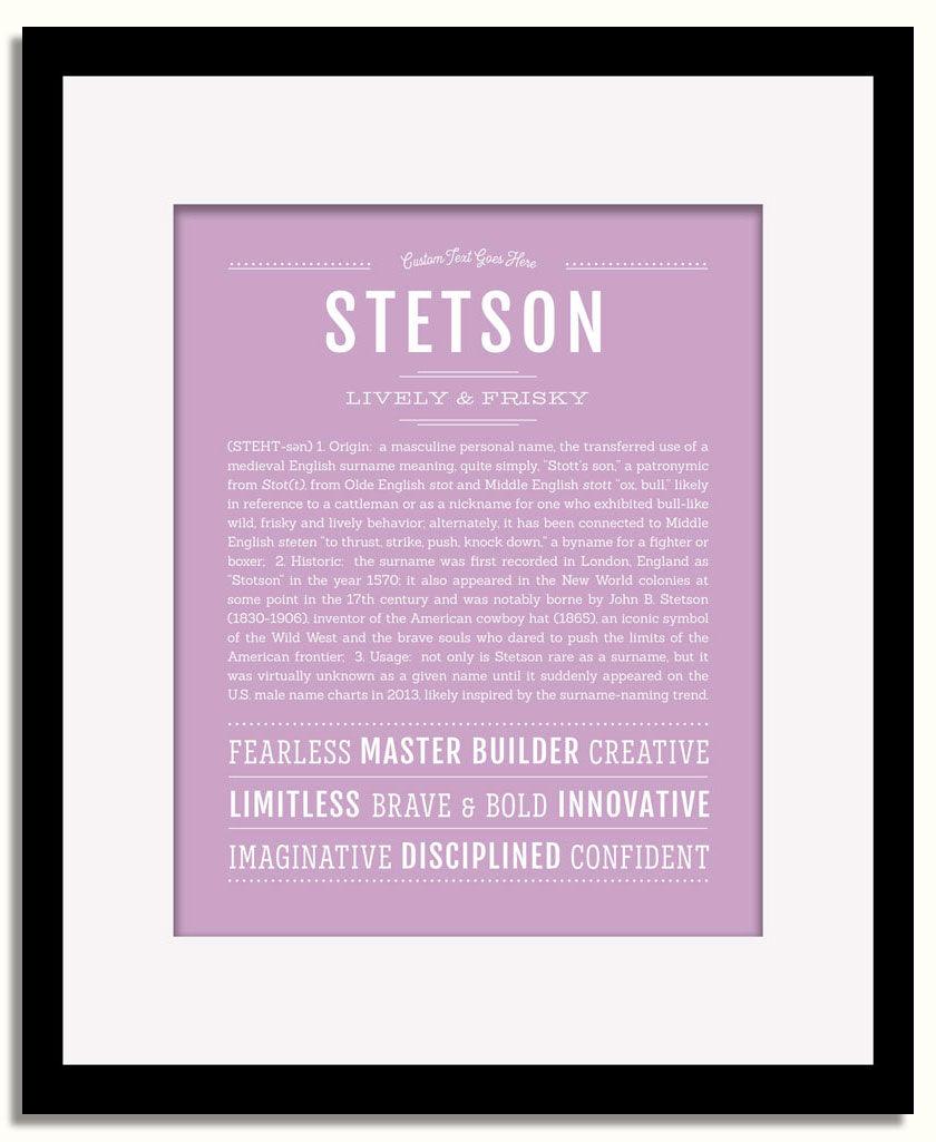 Frame Options | Lilac | Black Frame, Matted