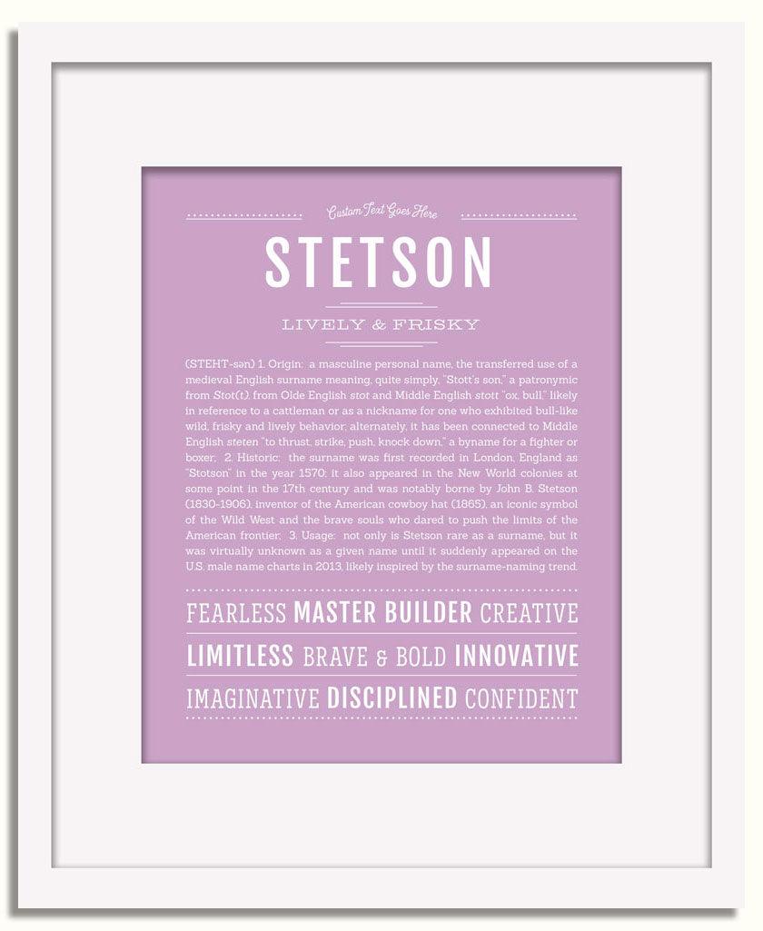 Frame Options | Lilac | White Frame, Matted