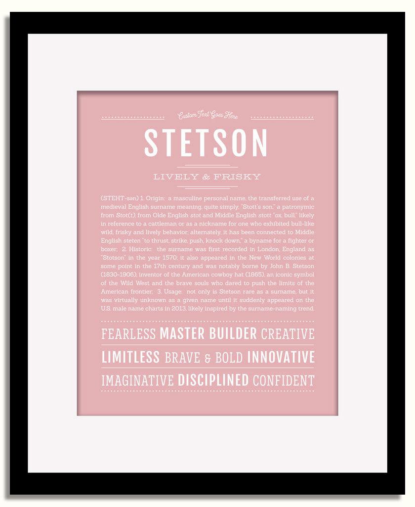 Frame Options | Dusty Rose | Black Frame, Matted