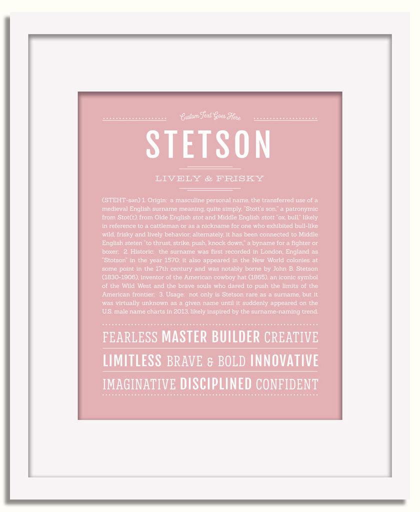 Frame Options | Dusty Rose | White Frame, Matted