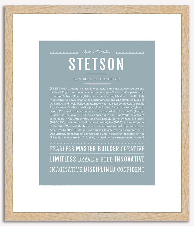 Stetson | Name Art Print