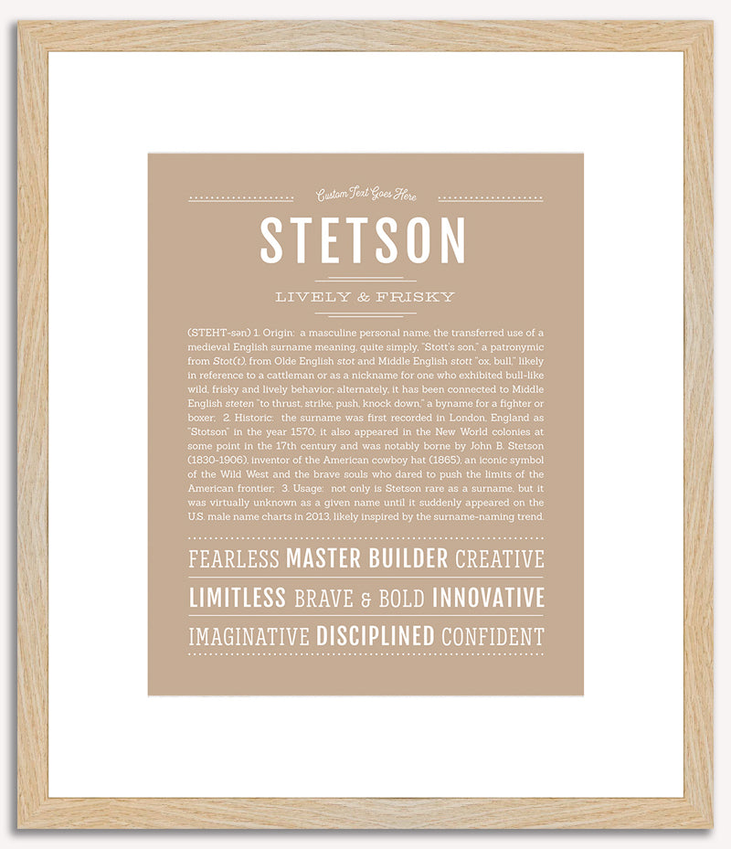 Stetson | Name Art Print