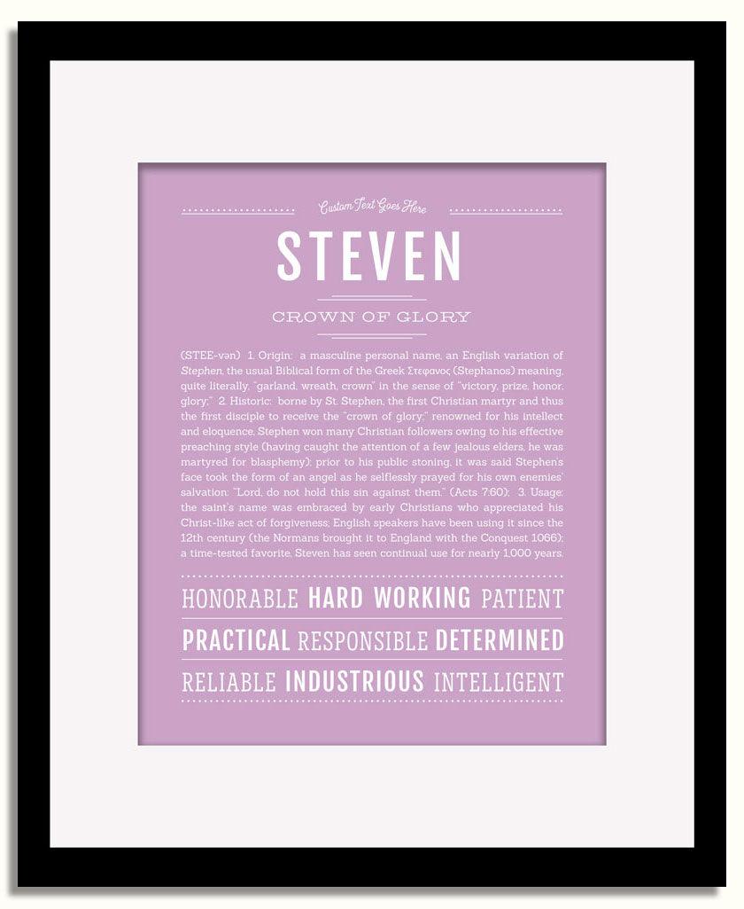 Frame Options | Lilac | Black Frame, Matted