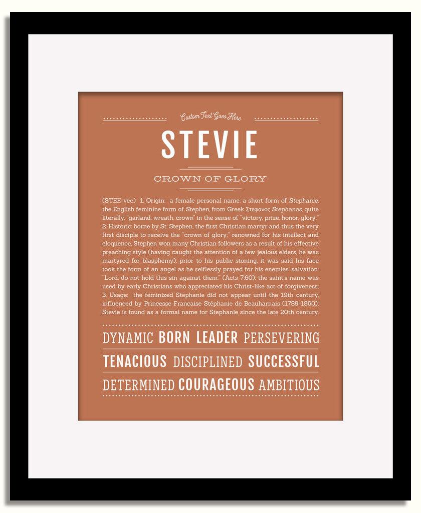 Frame Options | Terra Cotta | Black Frame, Matted