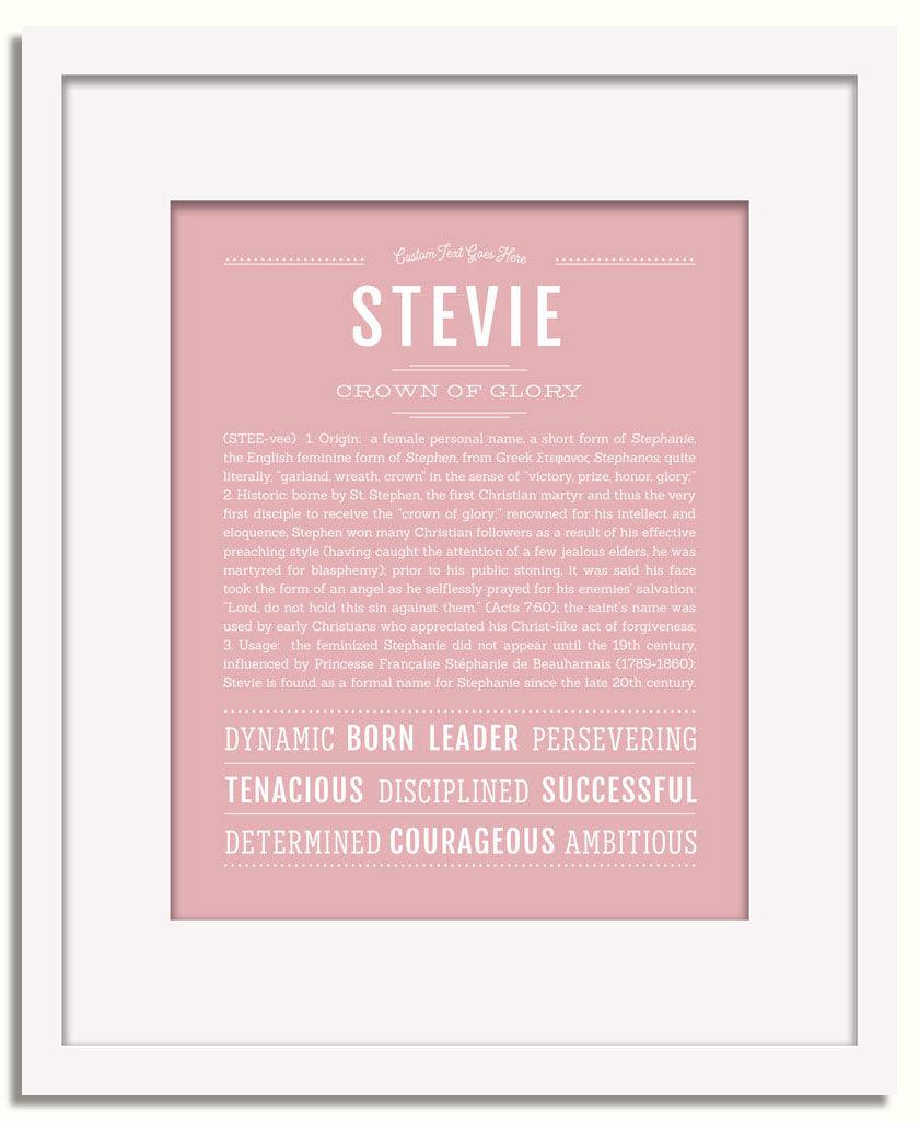 Frame Options | Dusty Rose | White Frame, Matted