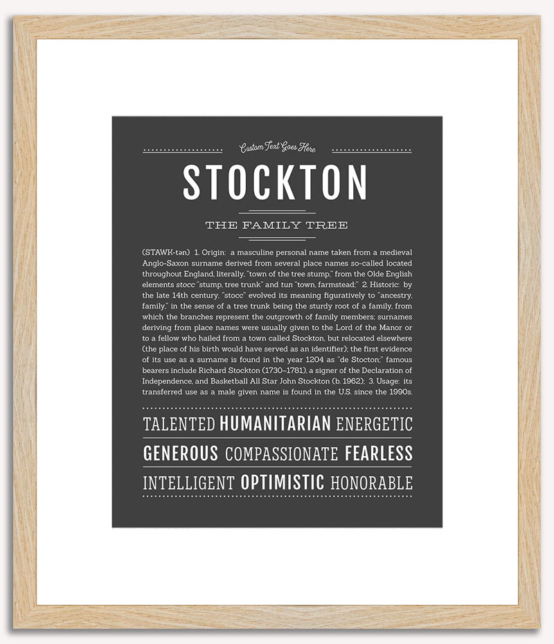 Stockton | Name Art Print