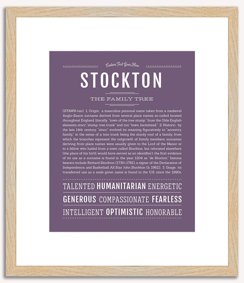 Stockton | Name Art Print