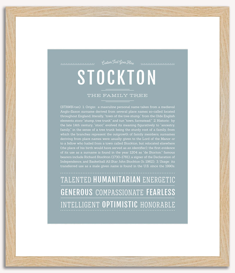 Stockton | Name Art Print