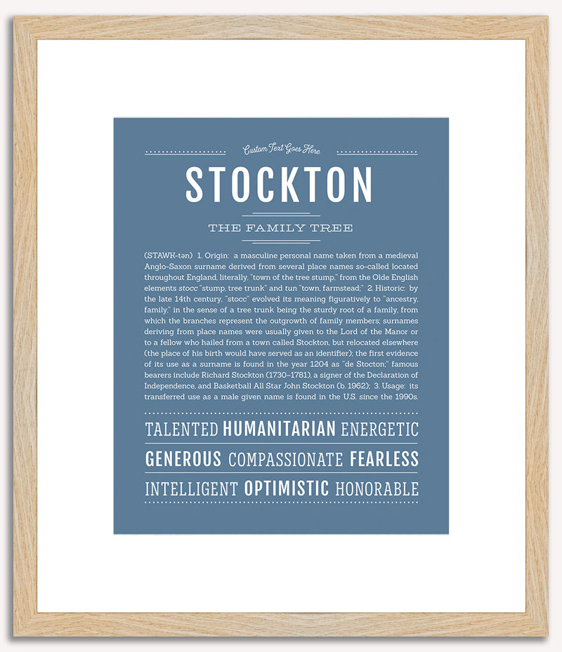 Stockton | Name Art Print