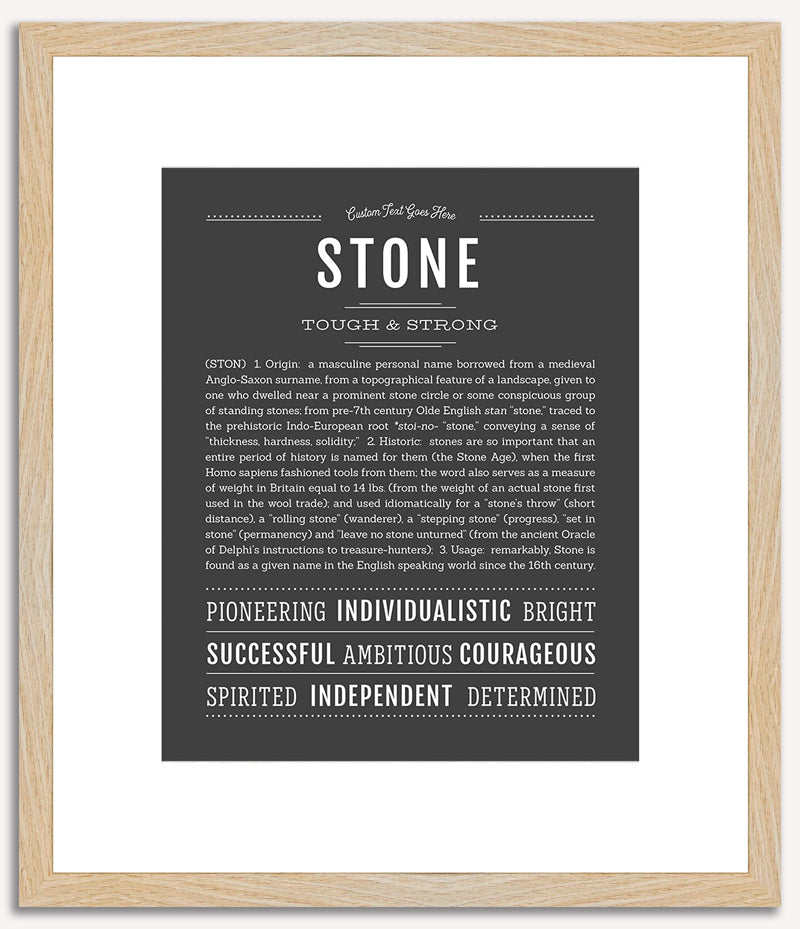 Stone | Name Art Print