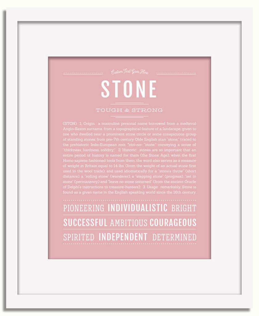 Frame Options | Dusty Rose | White Frame, Matted