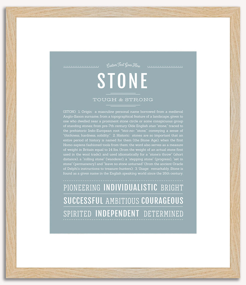 Stone | Name Art Print