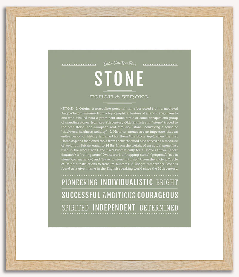 Stone | Name Art Print