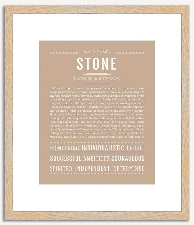 Stone | Name Art Print