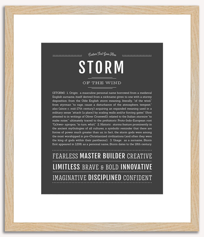 Storm | Name Art Print