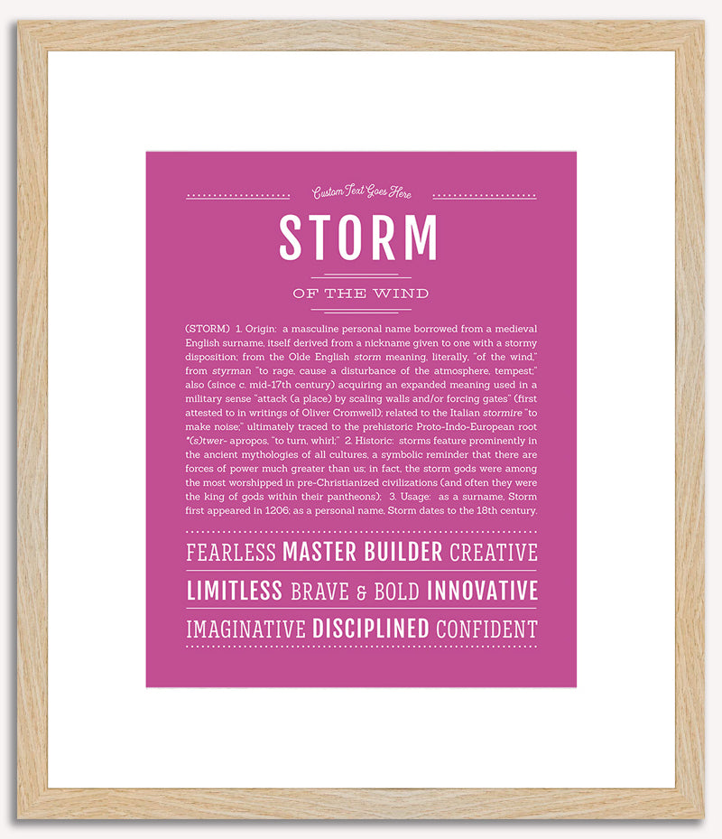 Storm | Name Art Print