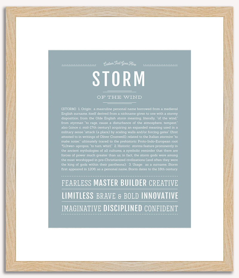 Storm | Name Art Print